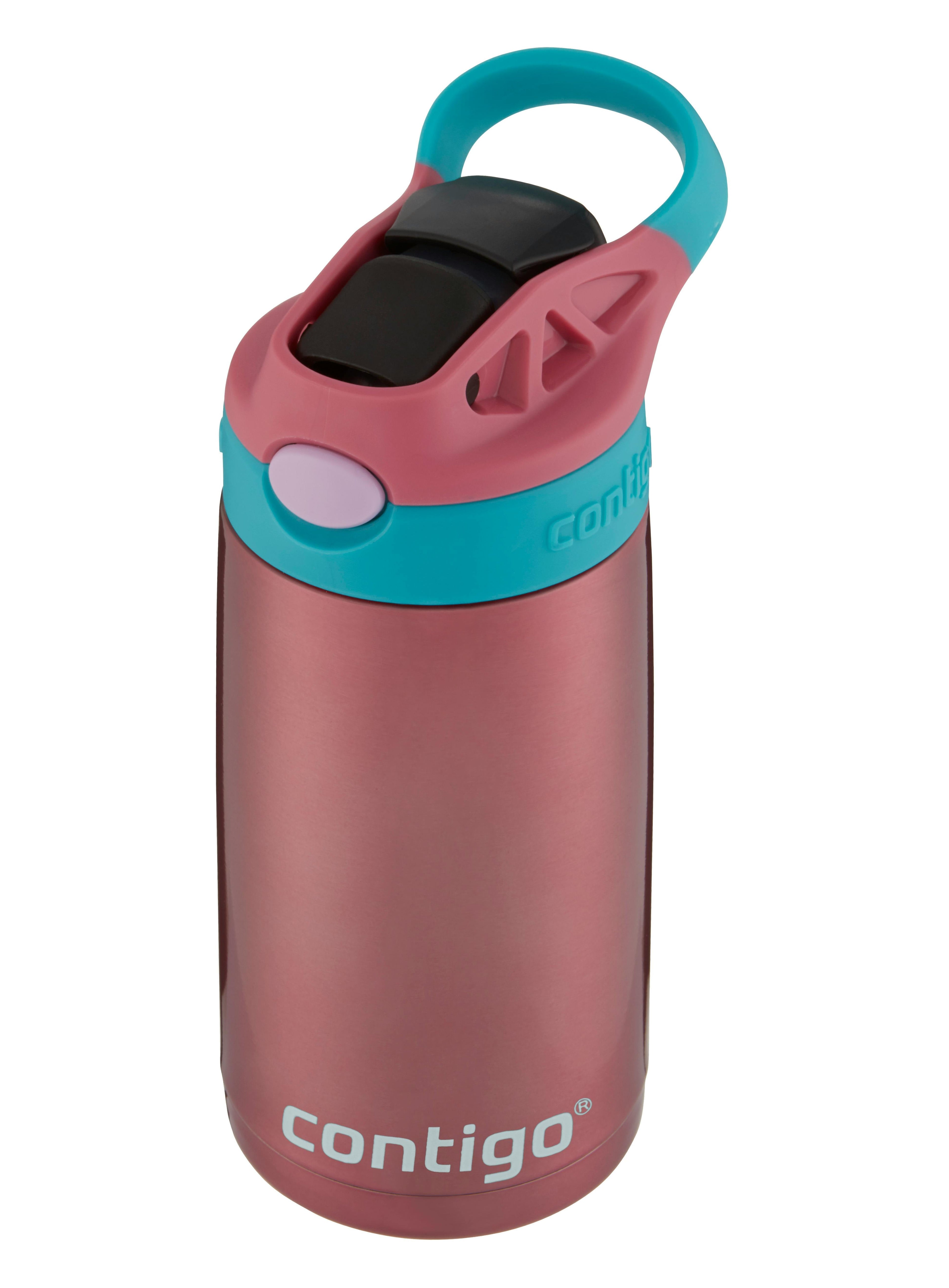 Kids Straw Stainless Steel Water Bottle with AUTOSPOUT Lid, 13oz