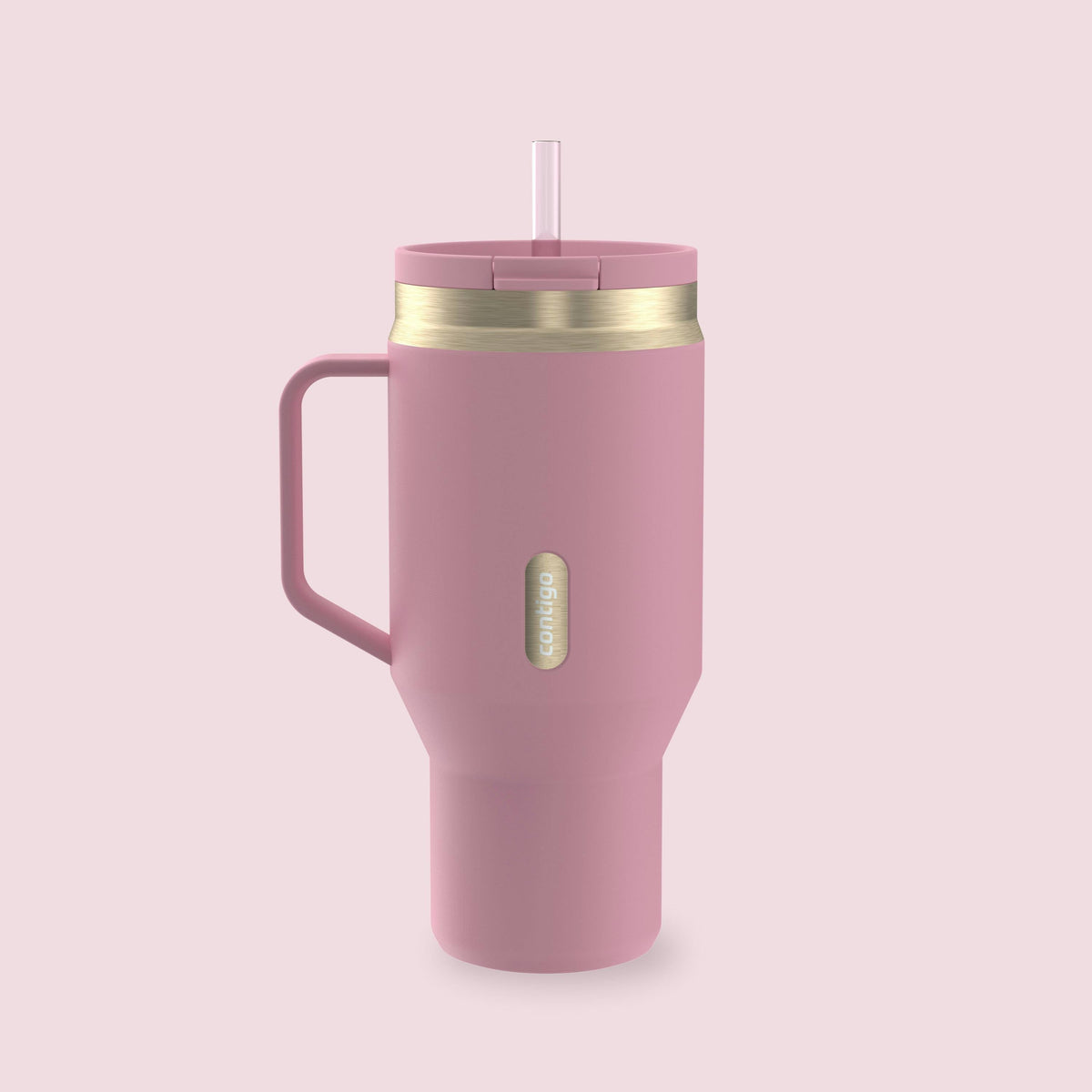 30 oz SnapSeal™ Tumbler (w/ Straw & Handle)