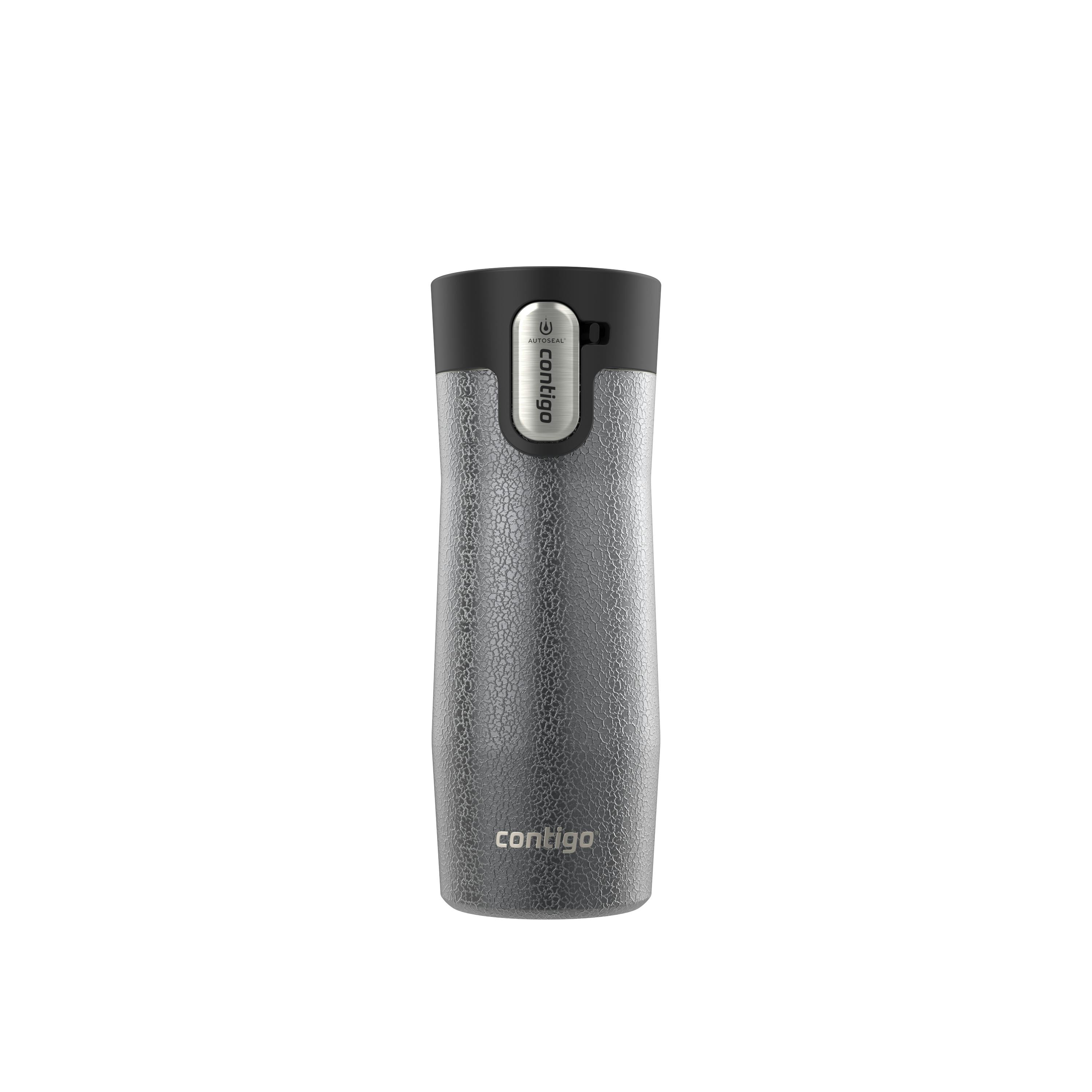 AUTOSEAL West Loop Vacuum-Insulated Stainless Steel Travel Mug with Easy-Clean Lid, 16 oz