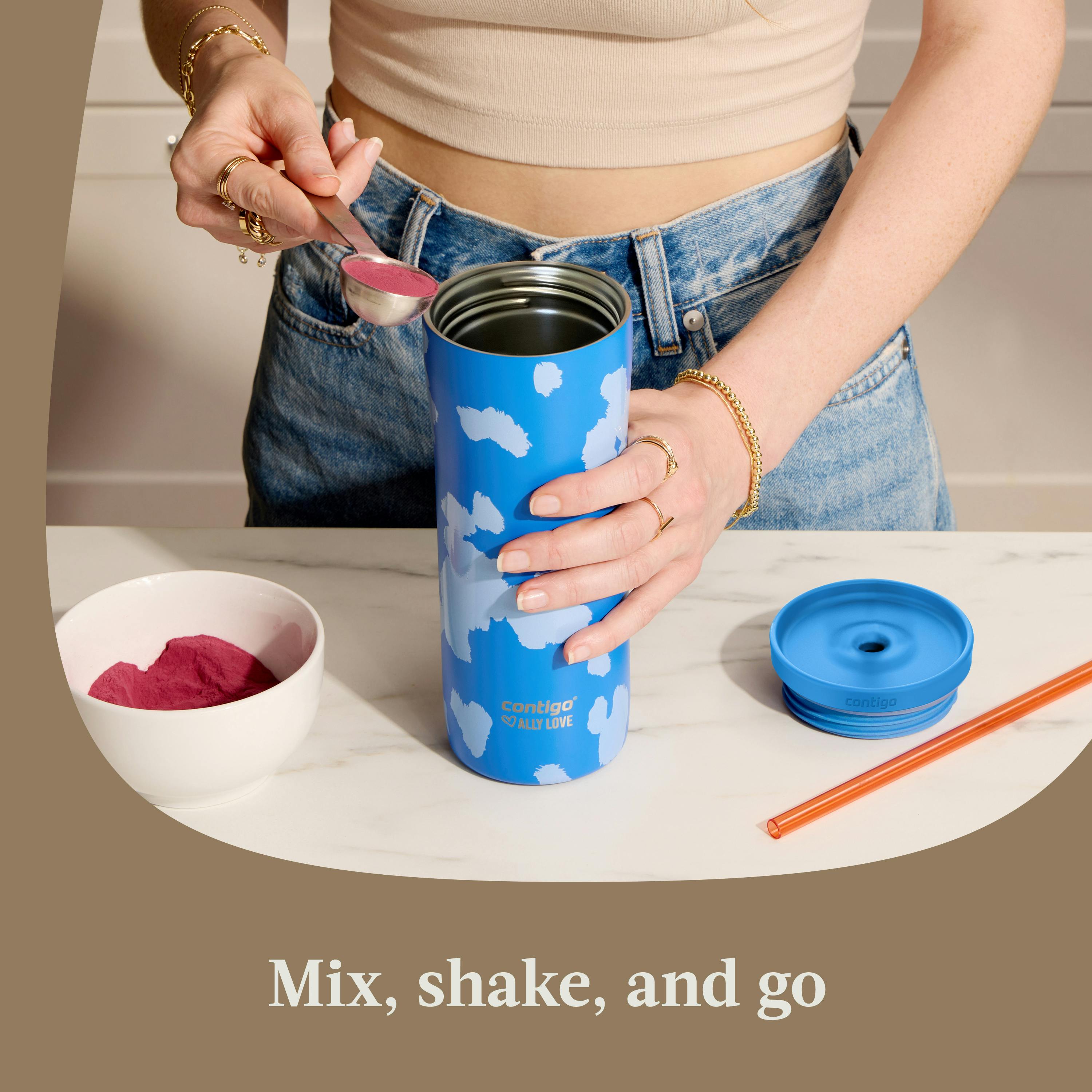 x Ally Love Streeterville 2.0 Stainless Steel Tumbler with Straw, 24oz