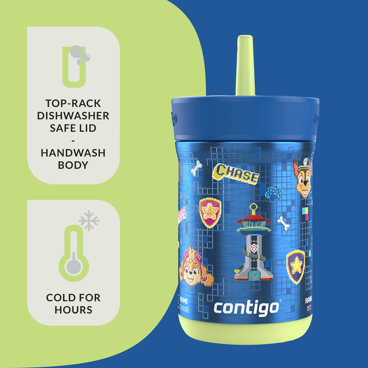 Kids Leighton Spill-Proof Stainless Steel Tumbler with Straw, 12oz